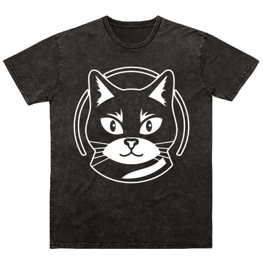 Cat Kitten Feline Meow Mineral Wash T Shirts