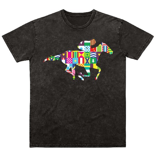 Kentucky Horse Racing Silks Mineral Wash T Shirts