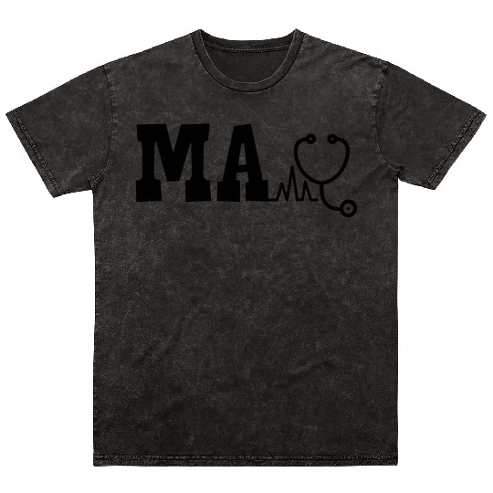 Ma Medical Assistant And Stethoscope Medical Assis Mineral Wash T Shirts
