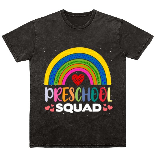 Preschool Pre-Kindergarten Teacher Student Prescho Mineral Wash T Shirts