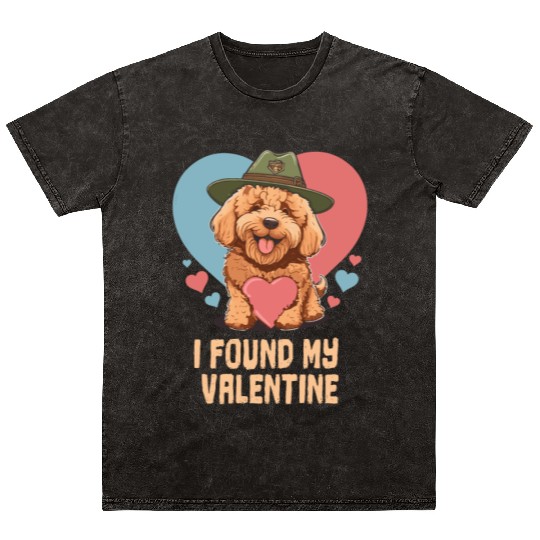 Funny Goldendoodle Dog Dad Doodle Mom Cute Dog Mineral Wash T Shirts