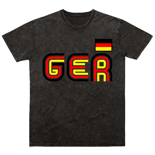 Germany Flag International Country German Pride Mineral Wash T Shirts
