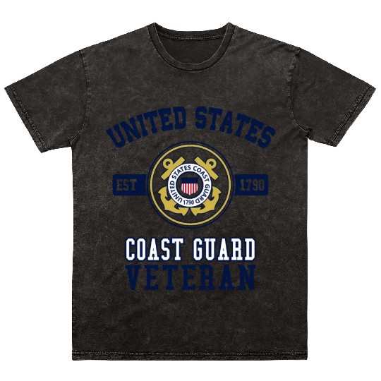 Proud Us Veteran Swea Military Mineral Wash T Shirts