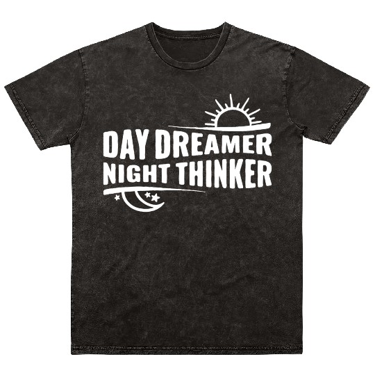 Day Dreamer Night Thinker Mineral Wash T Shirts