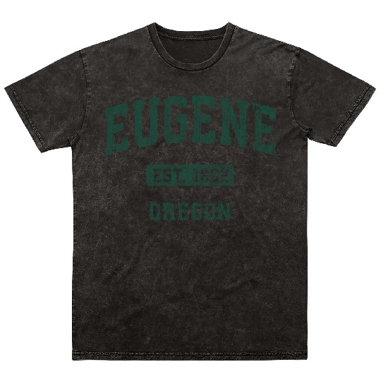 Eugene Oregon Or Athletic Sports Mineral Wash T Shirts