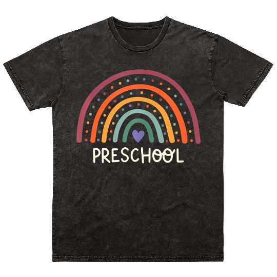Preschool Teacher Back To School Mineral Wash T Shirts