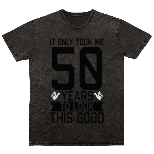 50th Birthday Mineral Wash T Shirts