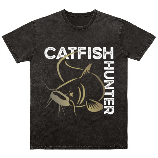 Catfishing For Channel Catfish Boilies Fishing Mineral Wash T Shirts