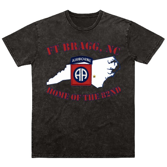 Fort Bragg Military Base-Army Post-Fayetteville Nc Mineral Wash T Shirts
