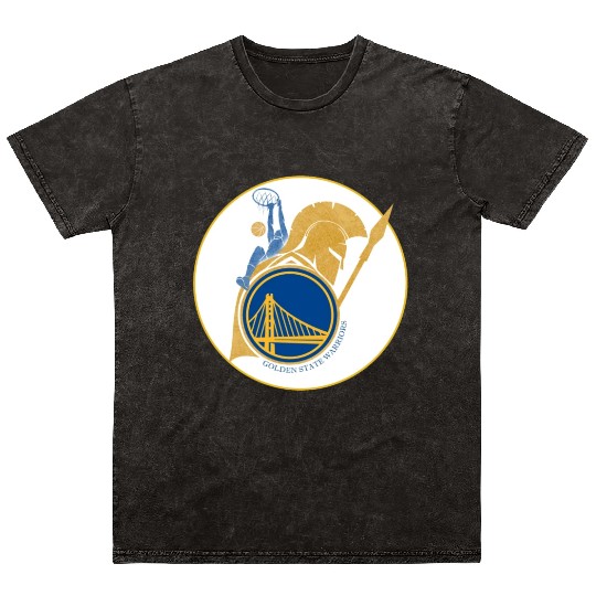 New Era Golden State Warriors Team Logo T-Shir Mineral Wash T Shirts