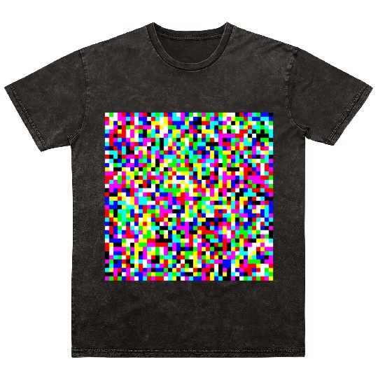 Adversarial Anti-Facial Recognition Camouflage Mineral Wash T Shirts