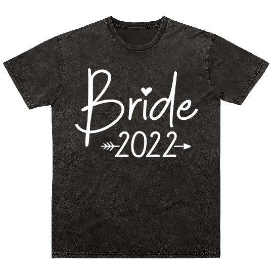 Bride 2022 For Wedding Or Bachelorette Party Mineral Wash T Shirts