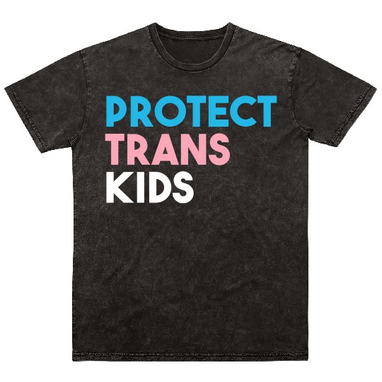 Protect Trans Transgender Pride Mineral Wash T Shirts