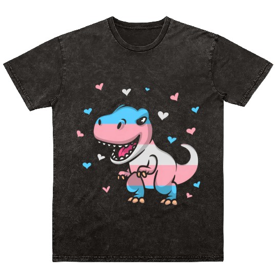 Transgender Pride Flag Transgender Pride Colors Mineral Wash T Shirts