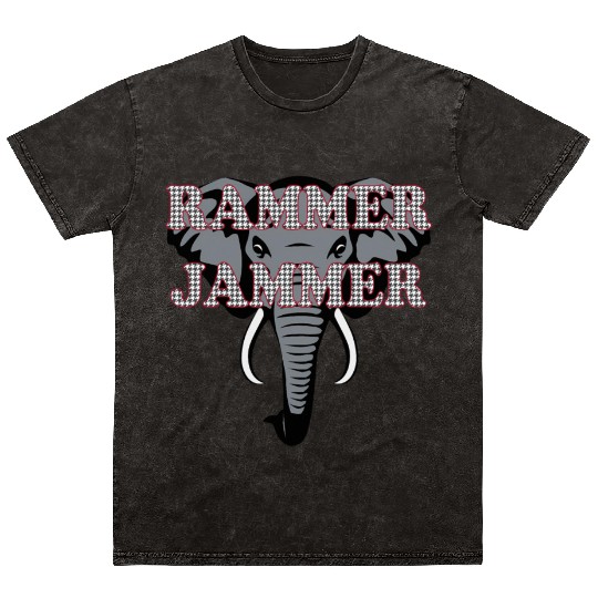 Albm Rammer Jammer Houndstooth Elephant Tide Mineral Wash T Shirts