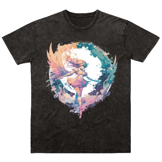 Watercolor Fairy Fairycore Grunge Pastel Goth Aest Mineral Wash T Shirts