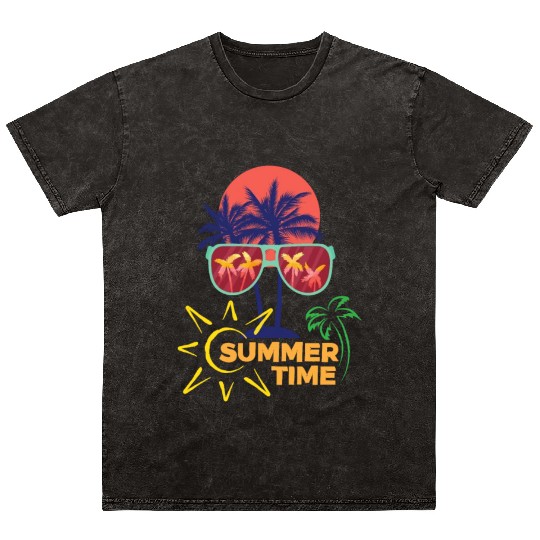 Summer time Mineral Wash T Shirts