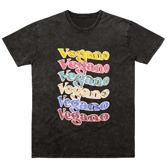 Vegano Design for People Who are Vegano AF Mineral Wash T Shirts