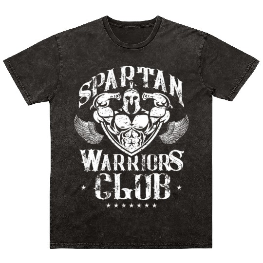 Spartan Warrior T ShirtSpartan Warriors Club Gym W Mineral Wash T Shirts