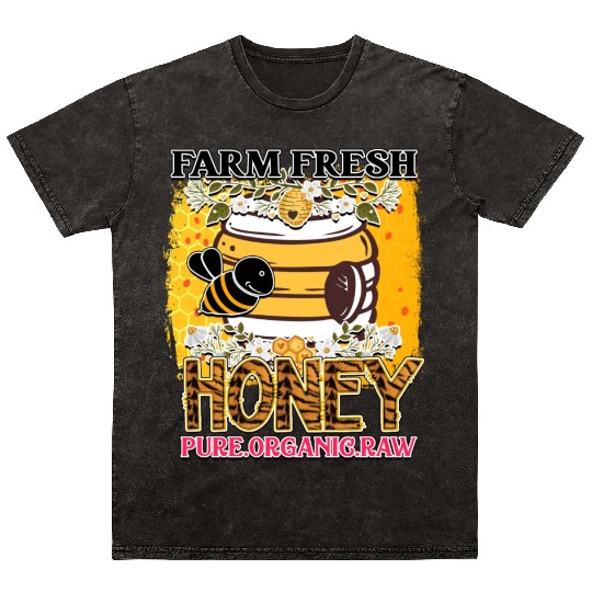 Farm fresh honey pure organic Mineral Wash T Shirts