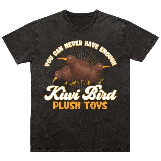 Bird Lover New Zealand Kiwi Bird Mineral Wash T Shirts