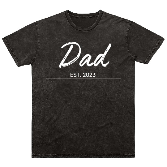 DAD EST.2023, Daddy To Be Mineral Wash T Shirts