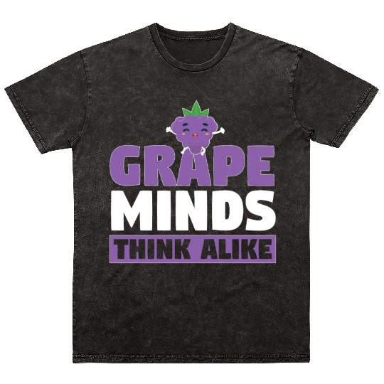 Grape Minds Think Alike Mineral Wash T Shirts