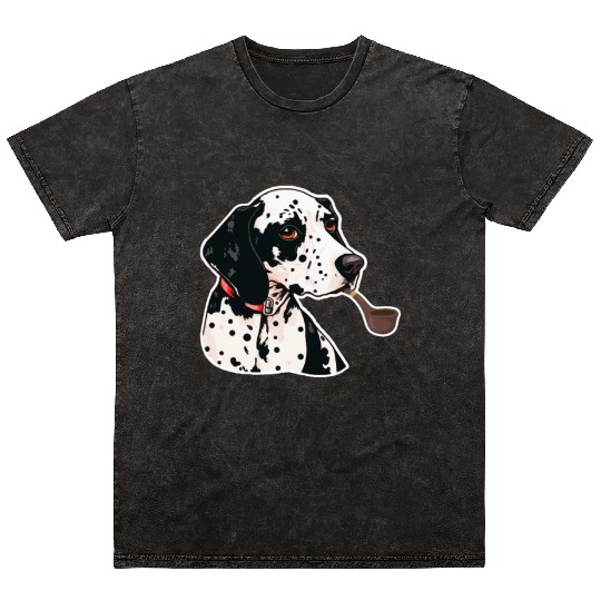 Dalmatian Tabacco Mineral Wash T Shirts