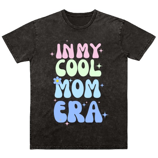 In My Cool Mom Era Lover Groovy Butterfly Lover Mineral Wash T Shirts