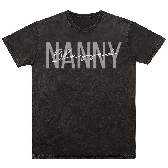 Blessed Nanny Mother'S Day Mineral Wash T Shirts