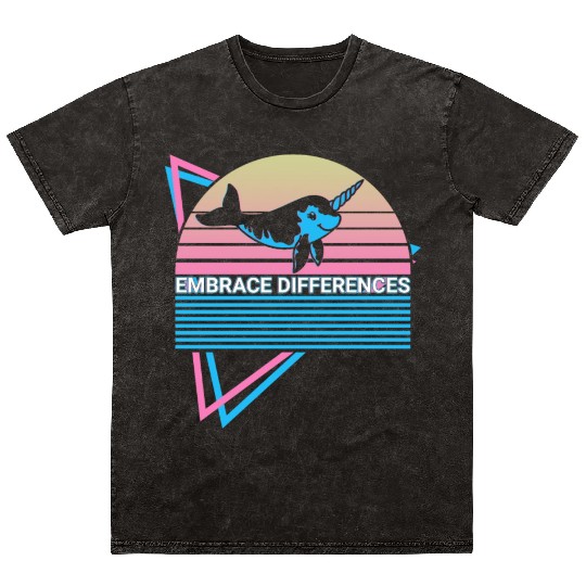 Narwhal Retro Mineral Wash T Shirts