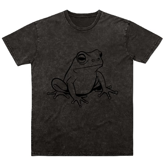 Frog Amphibian Toad Mineral Wash T Shirts