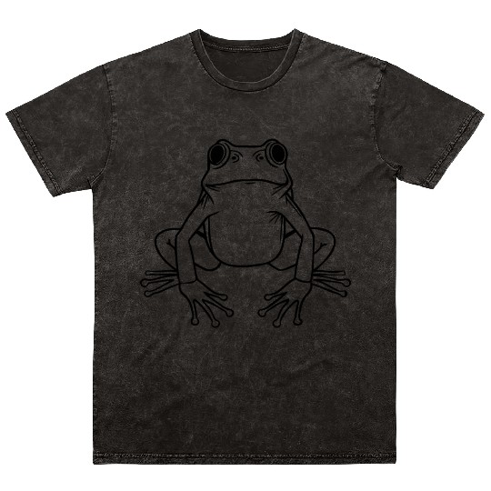 Frog Amphibian Toad Mineral Wash T Shirts