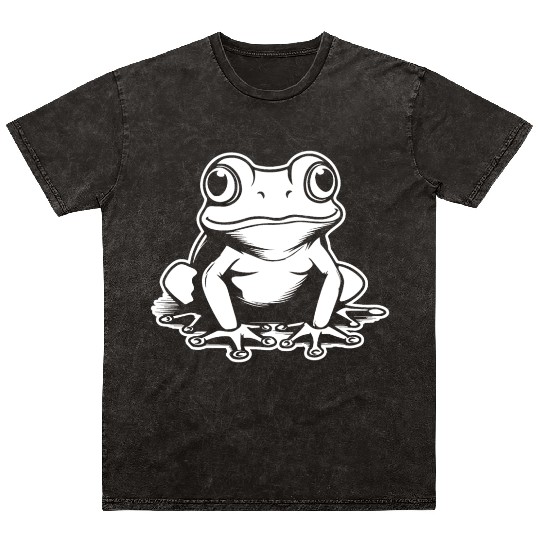 Frog Amphibian Toad Mineral Wash T Shirts