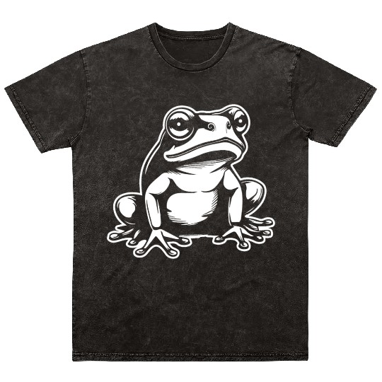 Frog Amphibian Toad Mineral Wash T Shirts