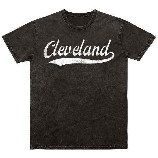 Vintage Cleveland Ohio Distressed Mineral Wash T Shirts