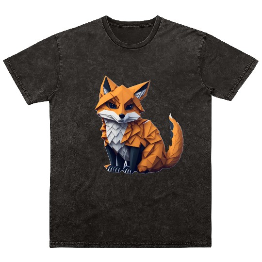 Tangram Fox Mineral Wash T Shirts