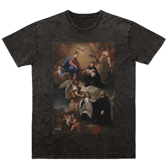 The Holy Spirit, angels and the Virgin Mary Mineral Wash T Shirts