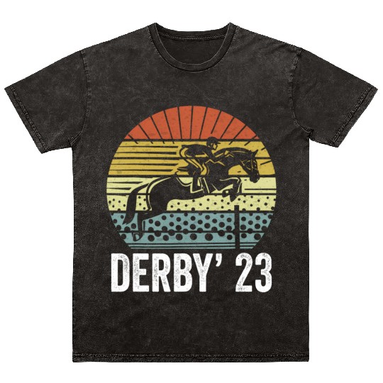 Kentucky Racing 2023 Derby Horse Racing Mineral Wash T Shirts
