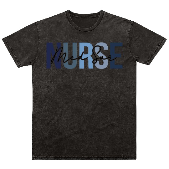 Retro Medical-Surgical Nurse Print For Nursing Stu Mineral Wash T Shirts
