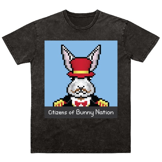 Citizens of Bunny Nation NFT #34 Artwork Mineral Wash T Shirts