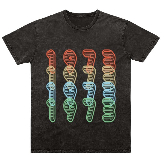 50th birthday woman man vintage 1973 50 years Mineral Wash T Shirts