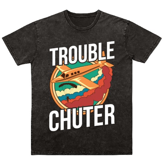 Skydiving Pun For A Skydiver Mineral Wash T Shirts