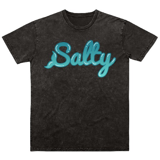 Salty Triggered Mermaid Sailor Open Ocean Water Mineral Wash T Shirts