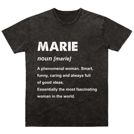 Marie Name Mineral Wash T Shirts
