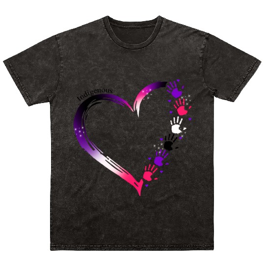 Indigenous Native American Mineral Wash T Shirts