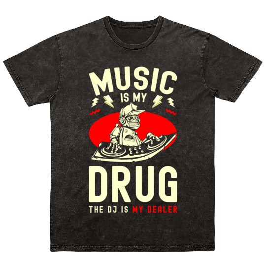 Music Techno Festival Mineral Wash T Shirts