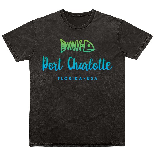 Port Charlotte Florida Mineral Wash T Shirts