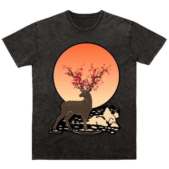 THE SACRED DEER | NATURE HOLY SPIRIT Mineral Wash T Shirts