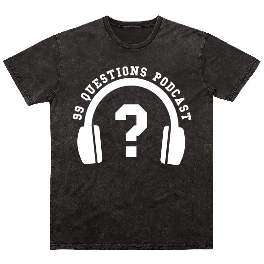 99Q Headphones white nature aesthetic Mineral Wash T Shirts